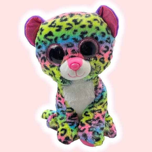 TY Silk Beanie Boos Dotty Leopard Plush Multicolor - Picture 1 of 8